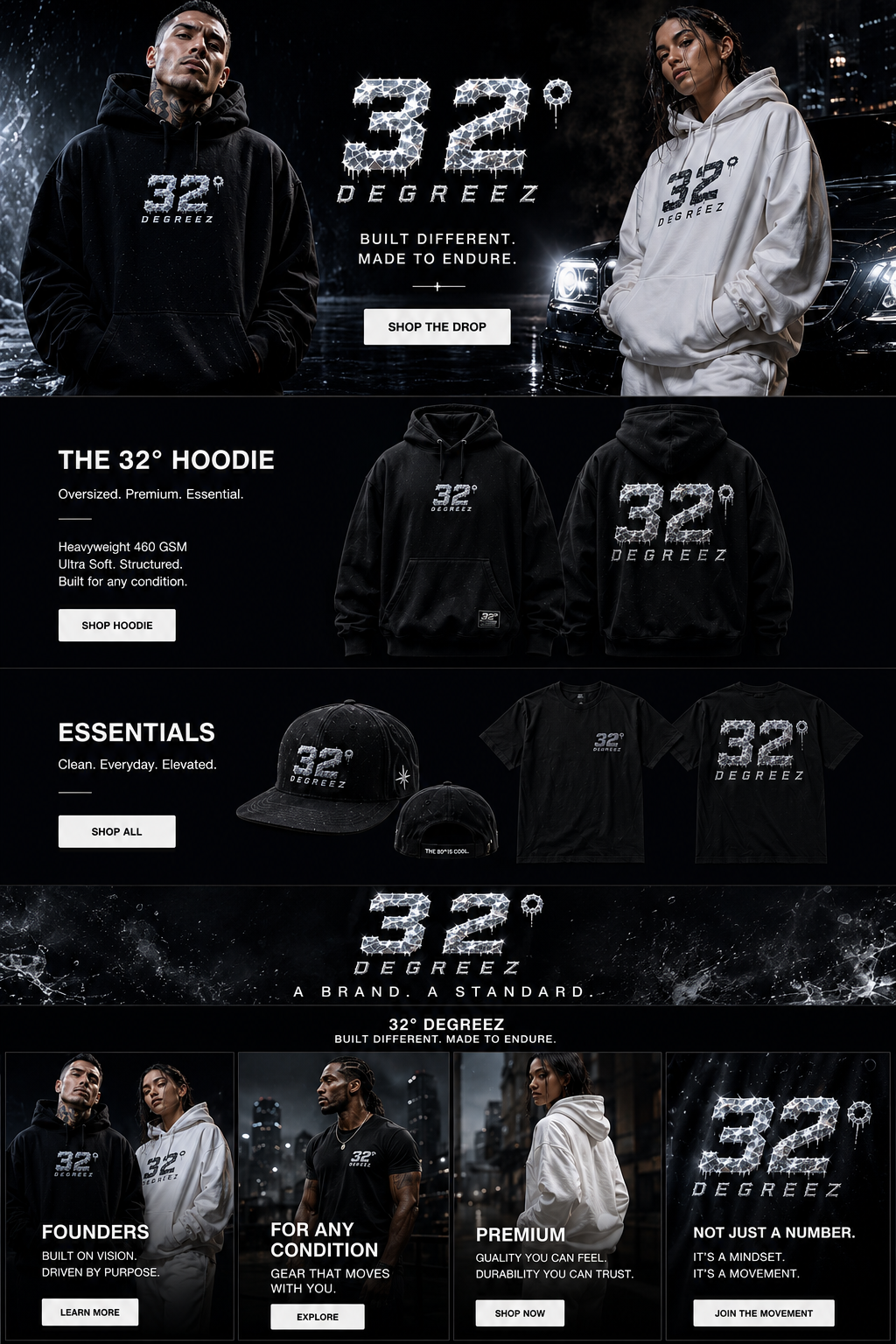 32° Degreez merch lookbook