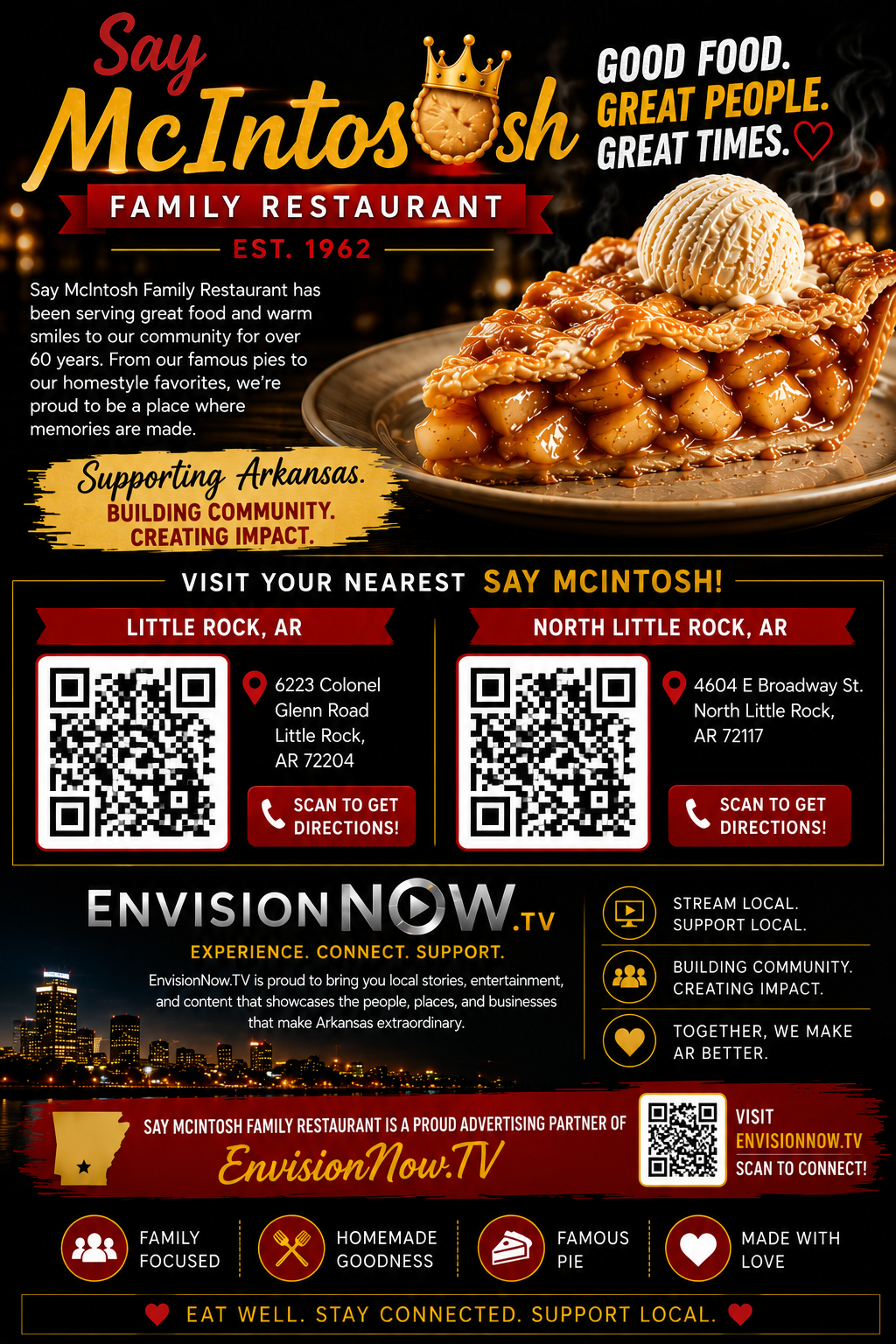 Say McIntosh Family Restaurant partner flyer