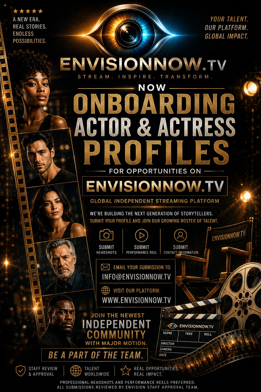 Actors recruitment flyer